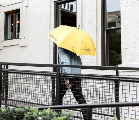 person holding umbrella
